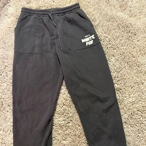 White Fox Vol 3 Black Sweatpants Size Large